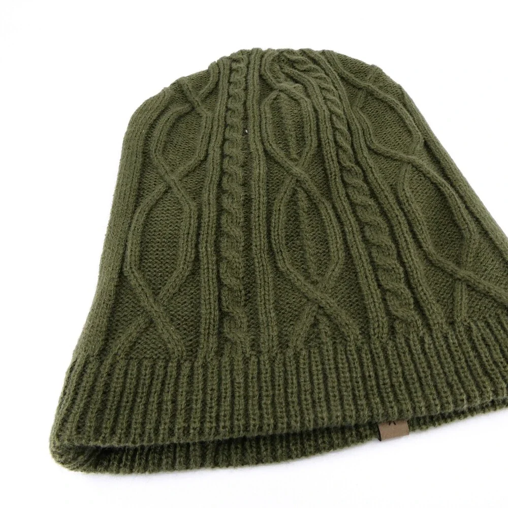 Yellowstone Club Hat YC Womens One Size Winter Beanie Cap Green Knit Ouray Sport